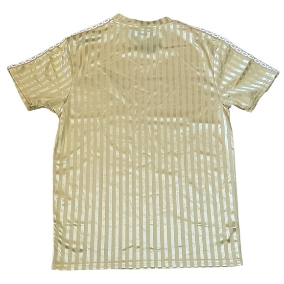 NWT Crooks & Castles Athletic Stripe Jersey in Gold - Picture 2 of 6